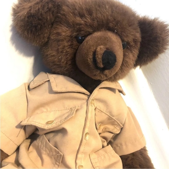 Vintage Applause Plush Teddy Bear Rare 88 Safari Brown 19” Stuffed Animal Toy - Picture 3 of 10